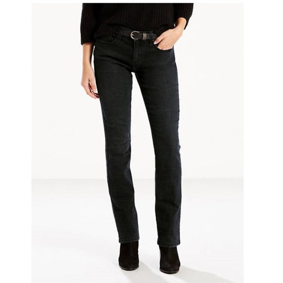 Levi's Denim - Levis 505 Straight Stretch Mid Rise Easy Fit Jeans